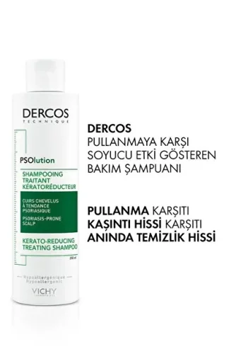 Vichy Dercos Psolution Şampuan Pullanmaya Karşı Soyucu Etki 200 ml - 1