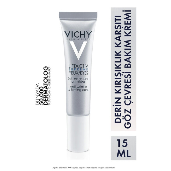 Vichy Liftactiv Supreme Eyes 15 ml (Kırışıklık Karşıtı ve Sıkılaştırıcı Göz Bakım Kremi) - 1