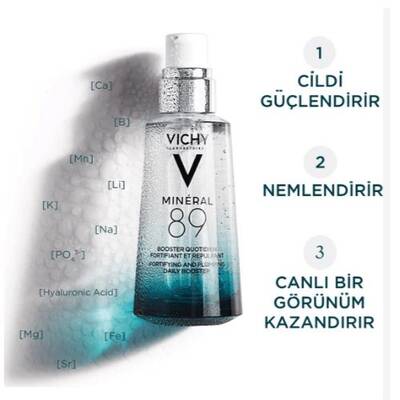 Vichy Mineral 89 Mineralizing Water + Hyaluronic Acid 50 ml - 3