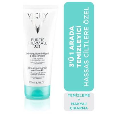 Vichy Purete Thermale 3'ü 1 Arada Temizleyici 200 ml - 1