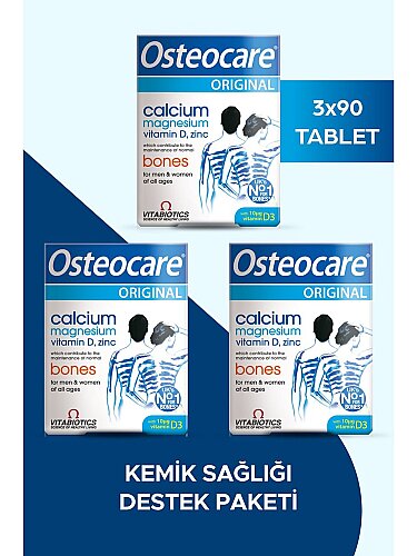 Vitabiotics Osteocare 90 Tablet 3 Adet - 1