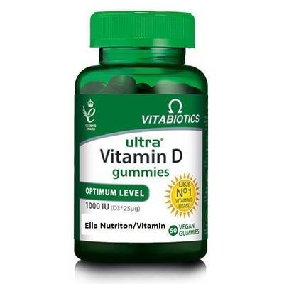 Vitabiotics Ultra Vitamin D Gummies 1000 IU 50 Vegan Gummies - 1
