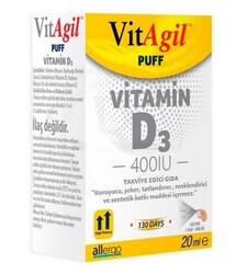 Vitagil Puff 400 IU Vitamin D3 Sprey 20 ml