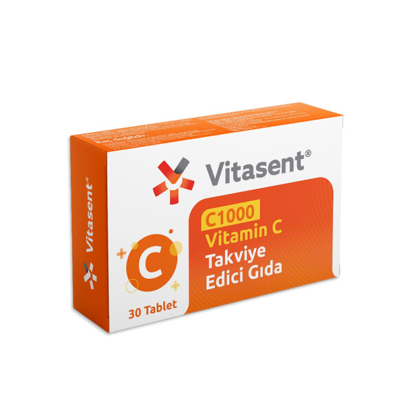 Vitasent C1000 Vitamin C Takviye Edici Gıda 30 Tablet - 1