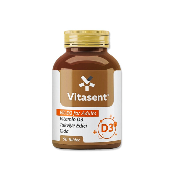 Vitasent Vit D3 For Adults Takviye Edici Gıda 90 Tablet - 1