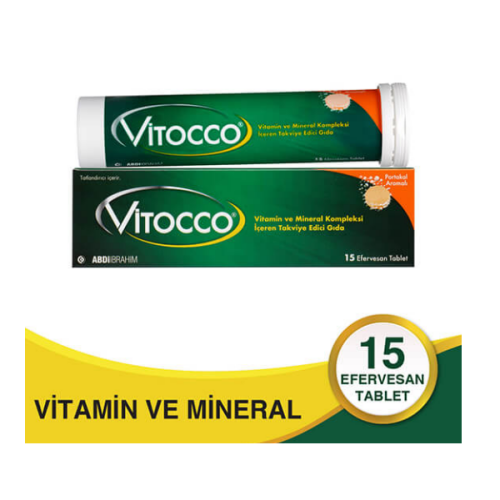 Vitocco Vitamin ve Mineral Kompleksi 15 Efervesan Tablet - 1