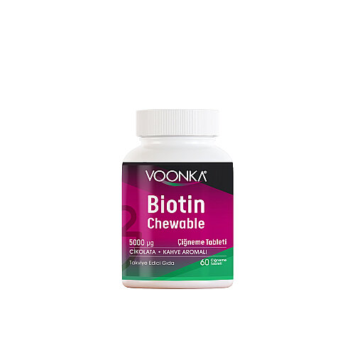Voonka Biotin Chewable 60 Çiğneme Tableti - 1