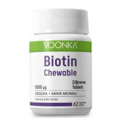 Voonka Biotin Chewable 62 Çiğneme Tableti