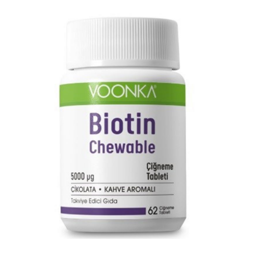 Voonka Biotin Chewable 62 Çiğneme Tableti - 1