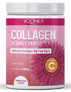 Voonka Collagen Beauty Plus Karpuz-Çilek Aromalı Takviye Edici Gıda 300 gr