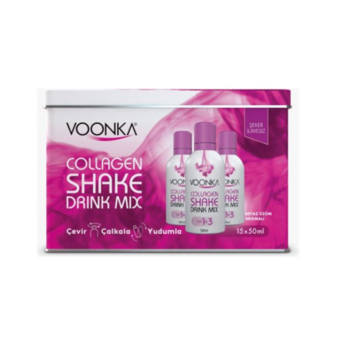 Voonka Collagen Beauty Shake Beyaz Üzüm Aromalı 15 x 50 ml - 1
