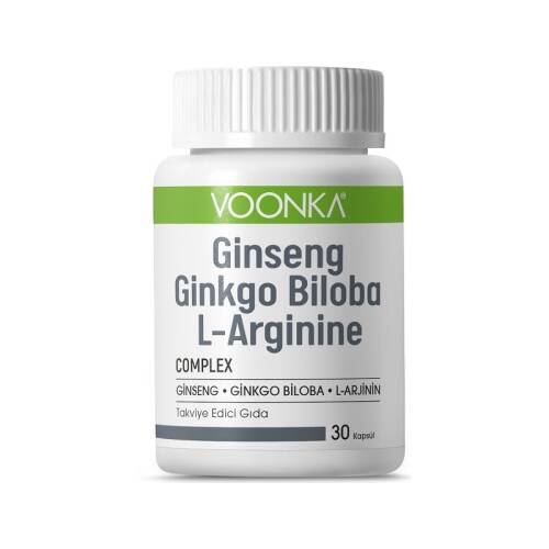 Voonka Ginseng Ginkgo Biloba L-Arginine 30 Kapsül - 1