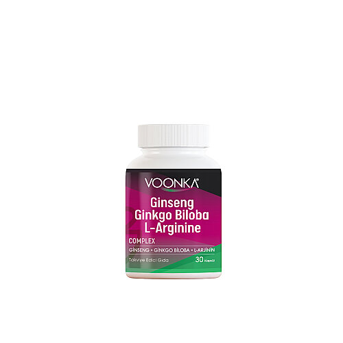Voonka Ginseng Ginkgo Biloba L-Arginine 30 Kapsül - 1