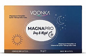 Voonka Magnapro Day Night 60 Magnezyum Kompleks Kapsül