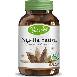 Voonka Nigella Sativa Çörek Otu Yağı 1000 MG 62 Kapsül