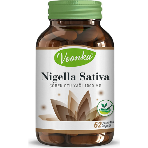 Voonka Nigella Sativa Çörek Otu Yağı 1000 MG 62 Kapsül - 1