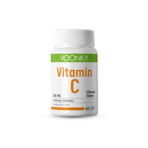 Voonka Vitamin C Çiğneme Tableti Vitamin C İçeren Portakal Aromalı 62 Tablet