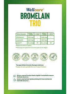 Wellcare Bromelain Trio 60 Tablet - 2