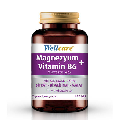 Wellcare Magnezyum + Vitamin B6 60 Tablet - 1