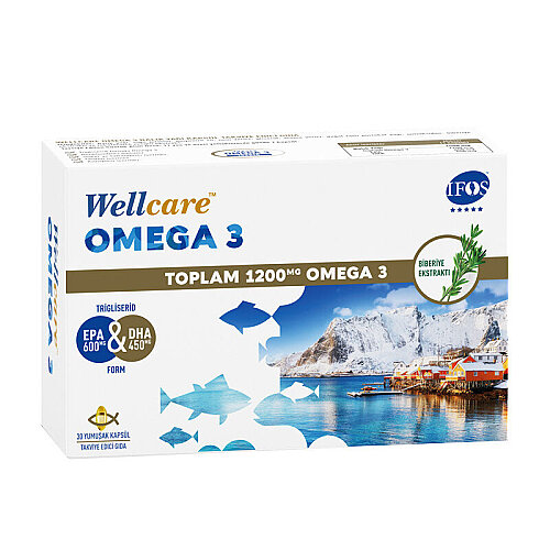 Wellcare Omega 3 Balık Yağı Total 1200 mg 30 Kapsül - 2