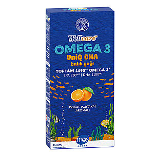 Wellcare Omega 3 Uniq DHA Doğal Portakal Aromalı Yağı 150 ml - 2