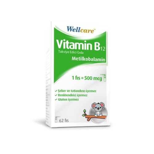 Wellcare Vitamin B12 500 mcg Dil Altı Sprey 5 ml - 1