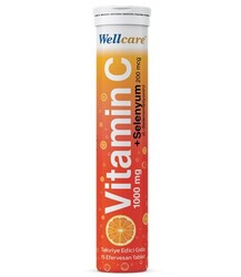 Wellcare Vitamin C 1000 mg + Selenyum 15 Efervesan Tablet - Wellcare