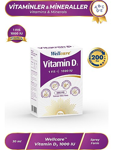 Wellcare Vitamin D3 1000 IU 30 ml - 1