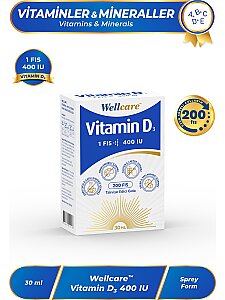 Wellcare Vitamin D3 400 IU 30 ml
