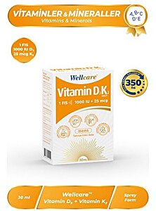 Wellcare Vitamin D3K2 1000 IU 30 ml