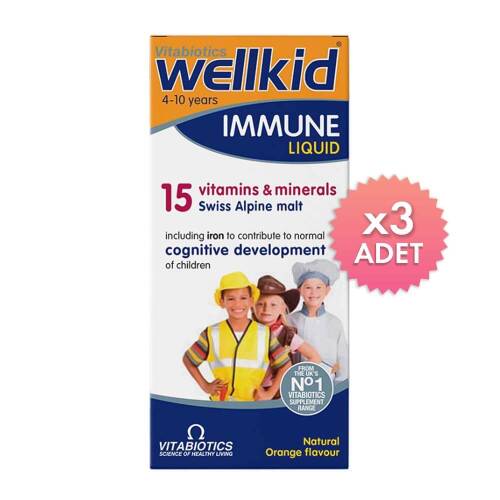 Wellkid Multivitamin Liquid Şurup 150 ml 3 Adet - 1