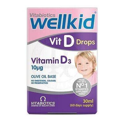 Wellkid Vit D Drops Vitamin D3 30 ml - 1