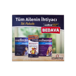 Wellman + Wellkid Immune + Wellwoman