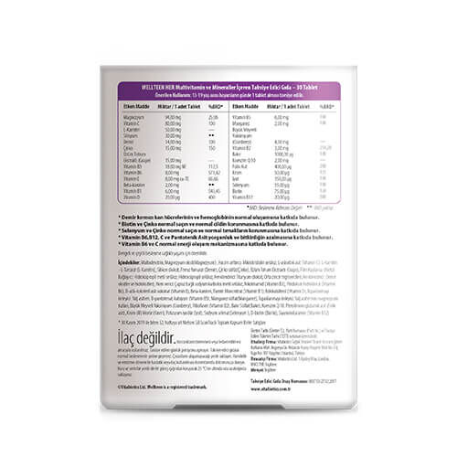 Wellteen Her 13-19 Years Vitabiotics 30 Tablet - 2