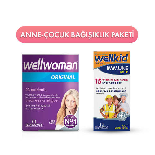 Wellwoman + Wellkid Immune Liquid Anne Çocuk Bağışıklık Paketi - 1