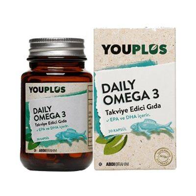 Youplus Daily Omega-3 Balık Yağı 30 Kapsül Yeni Kutu - 1