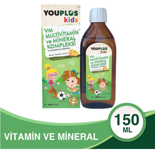 Youplus Kids VM Multivitamin ve Mineral Kompleksi 150 ml - 1