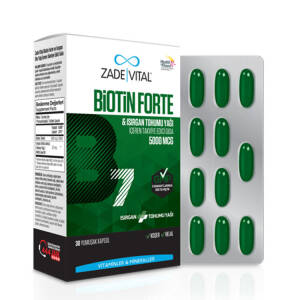 Zade Vital Biotin Forte 5000 mcg 30 Yumuşak Kapsül