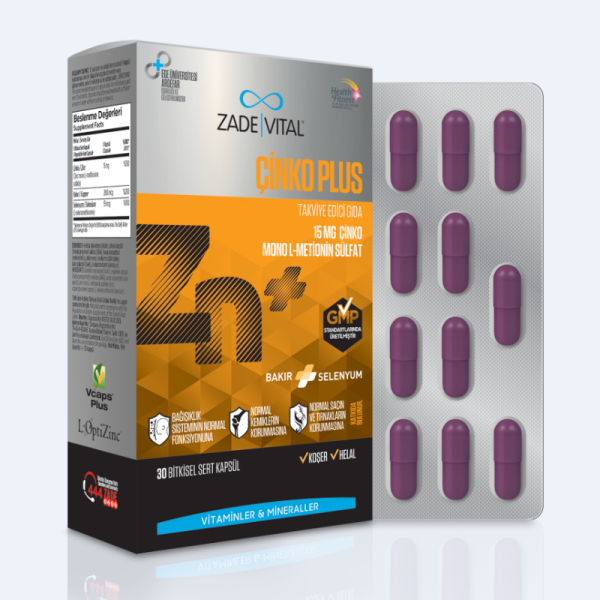 Zade Vital Çinko Plus 30 Kapsül - 1