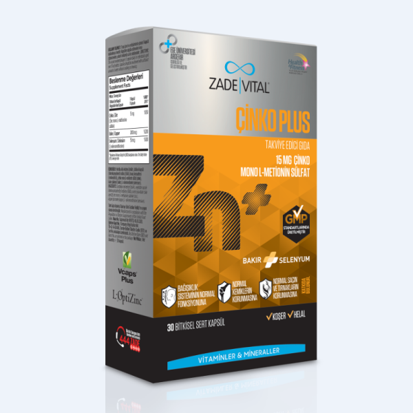 Zade Vital Çinko Plus 30 Kapsül - 2