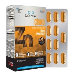 Zade Vital Çinko (Zinc) Blister 30 Kapsül