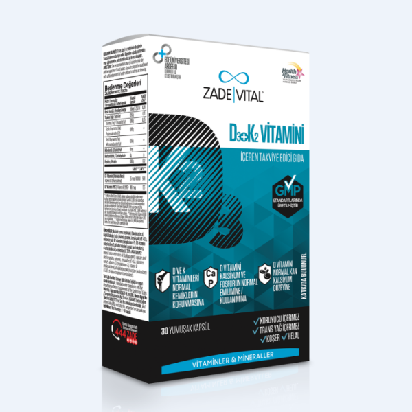 Zade Vital D3+K2 Vitamini 30 Kapsül - 2