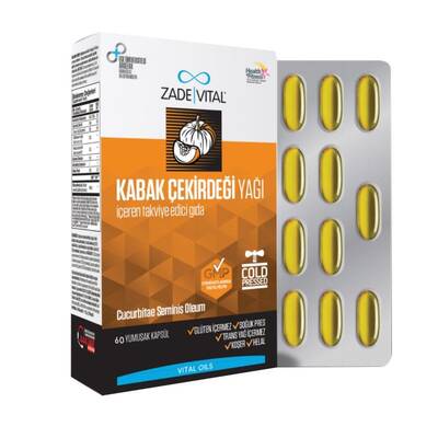 Zade Vital Kabak Çekirdeği Yağı 320 mg 60 Kapsül Blister - 1