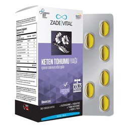Zade Vital Keten Tohumu Yağı 30 Kapsül