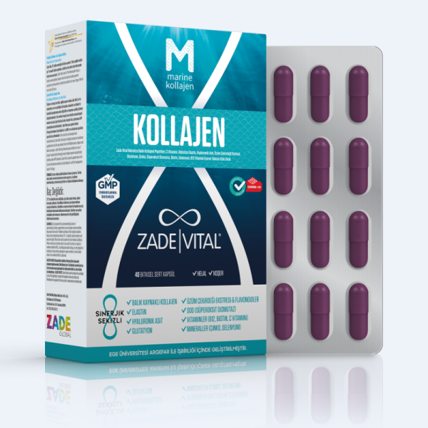 Zade Vital Marine Collagen 40 Kapsül - 1