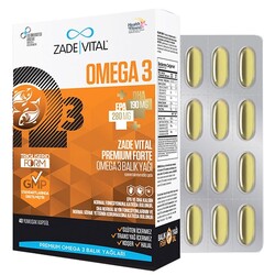 Zade Vital Omega 3 Forte 40 Yumuşak Kapsül - Zade Vital
