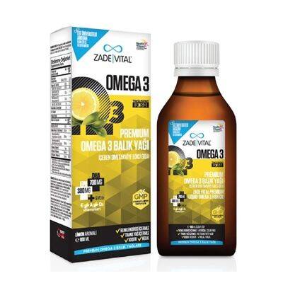 Zade Vital Premium Omega 3 Limonlu Balık Yağı 100ml - 1