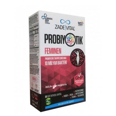 Zade Vital Probiyotik Feminen 30 Sert Kapsül - 1