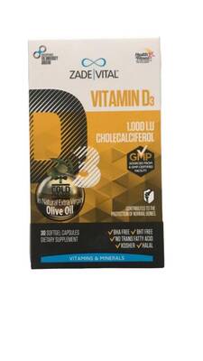 Zade Vital Vitamin D3 Kolekalsiferol 1000 IU - 1